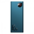 Зовнішній акумулятор (павербанк) Baseus Adaman Metal Digital Display Quick Charge Power Bank 65W 20000mAh Blue (PPIMDA-D03)